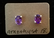 Load image into Gallery viewer, Amethyst Earring Studs