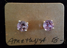 Load image into Gallery viewer, Amethyst Earring Studs