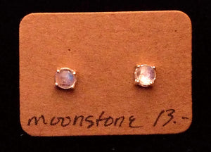 Moonstone Earring Studs