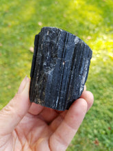 Load image into Gallery viewer, Black Tourmaline with Polished Top
