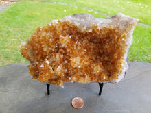 Load image into Gallery viewer, Citrine Cluster Large Repaired with Stand
