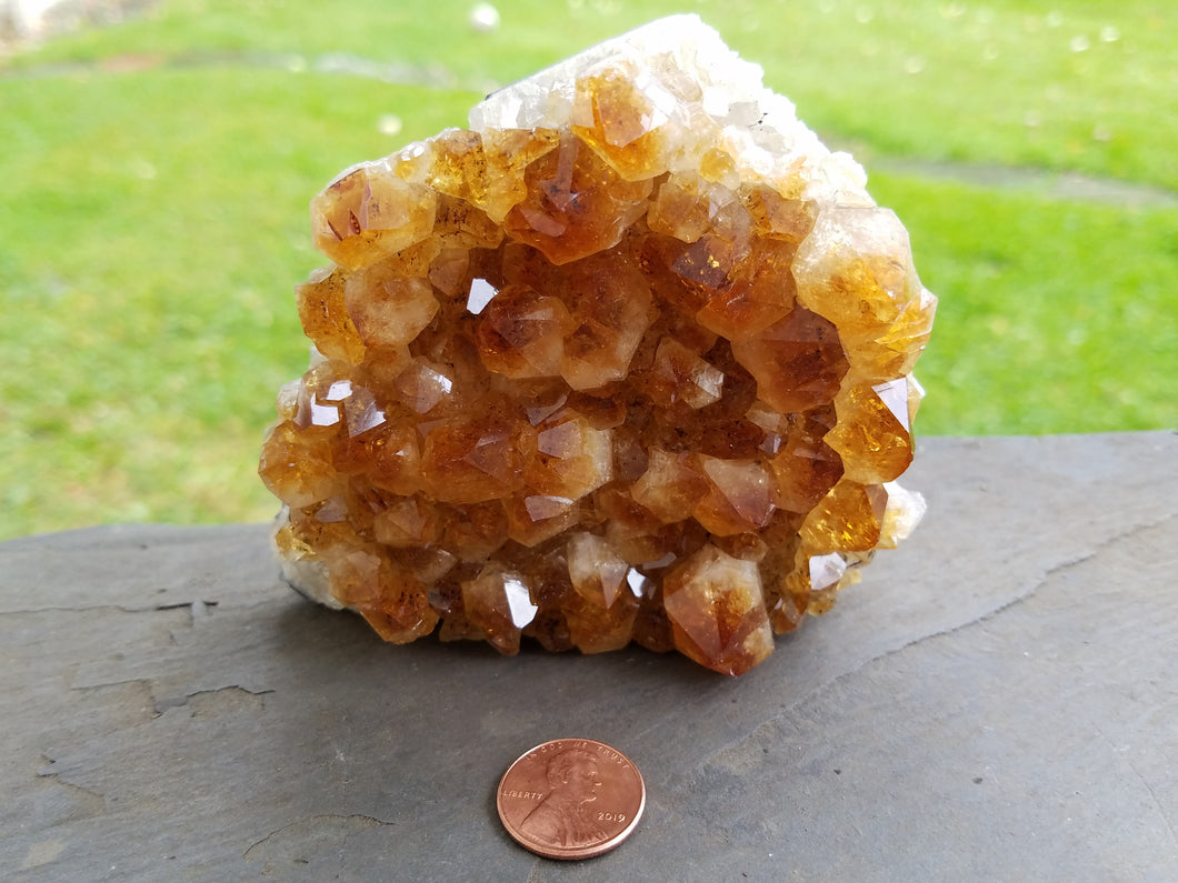 Citrine Cluster with Large Crystals