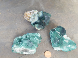 Natural Madagascar Fluorite Clusters