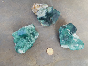 Natural Madagascar Fluorite Clusters