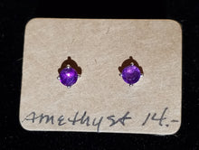 Load image into Gallery viewer, Amethyst Earring Studs
