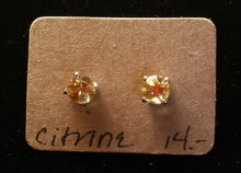 Load image into Gallery viewer, Citrine Earring Studs

