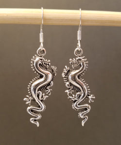 Sterling Silver Dragon Earring