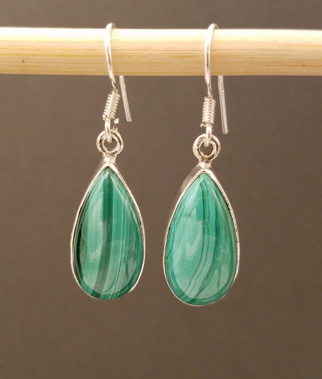 Malachite Teardrop Earring