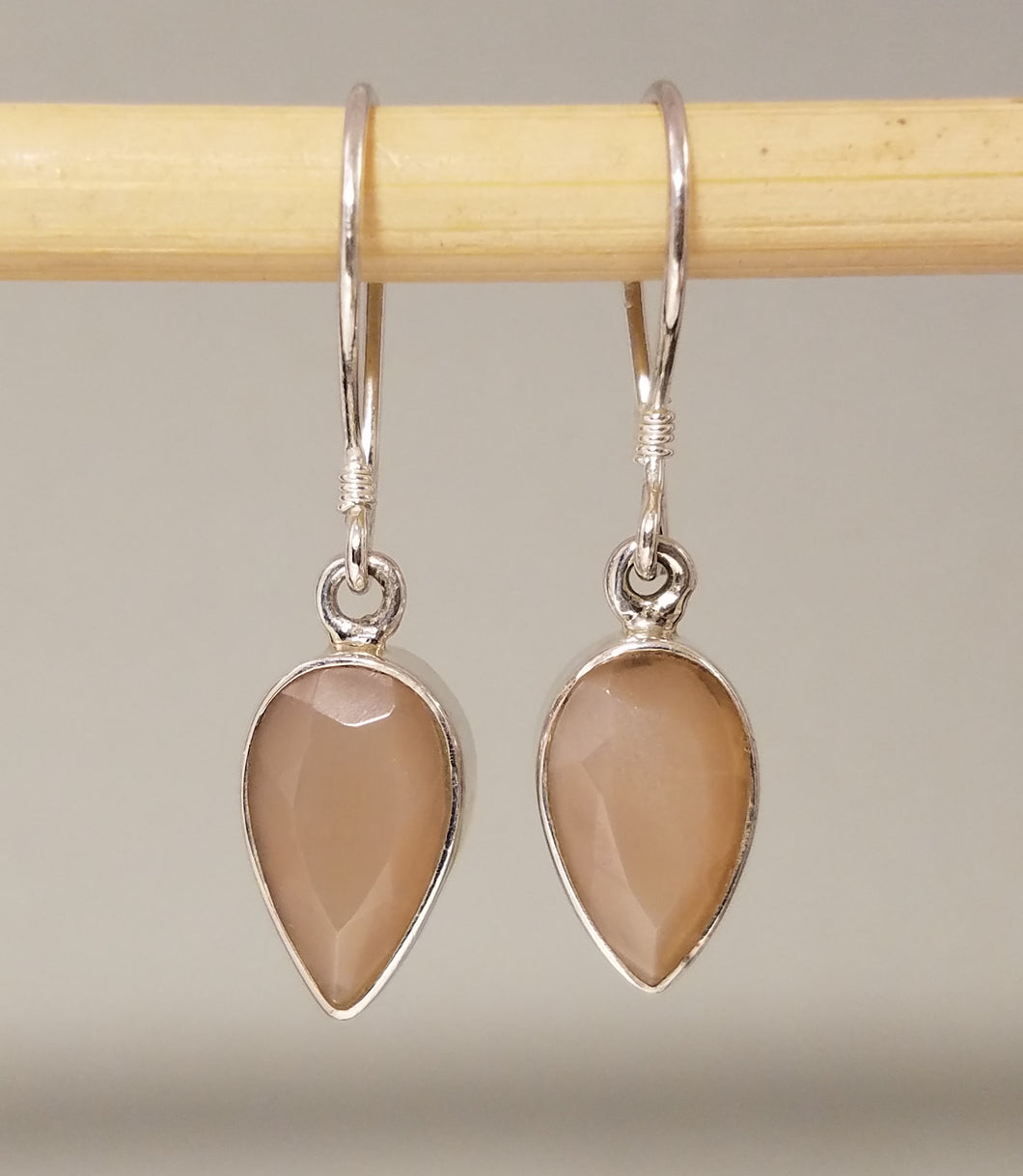 Peach Moonstone Earring