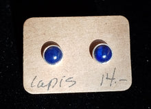 Load image into Gallery viewer, Lapis Earring Studs
