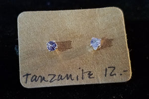 Tanzanite Earring Studs