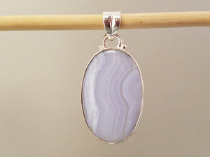 Blue Lace Agate Pendants