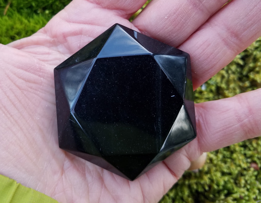 Obsidian 6 Pointed Stars