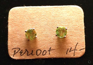 Peridot Earring Studs