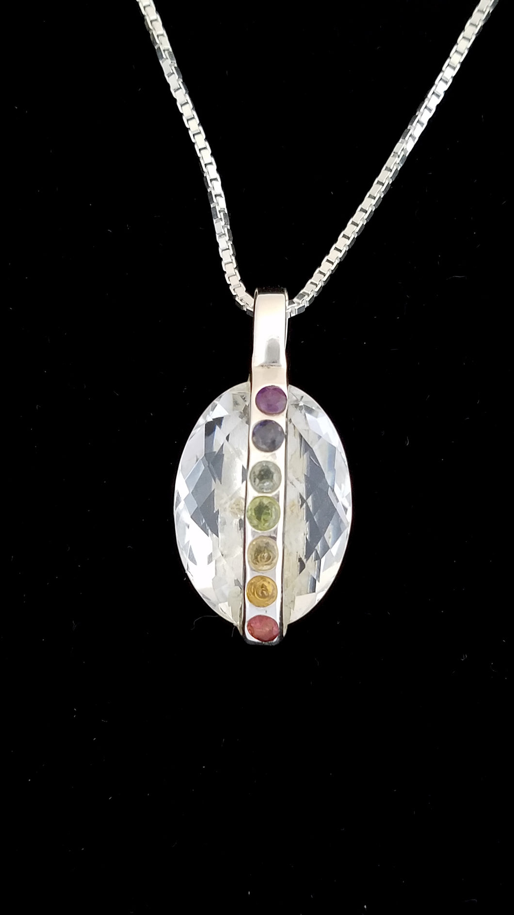 Chakra Quartz Pendant