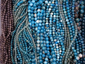 Apatite round bead box