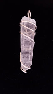 Wire-wrapped Quartz Pendant